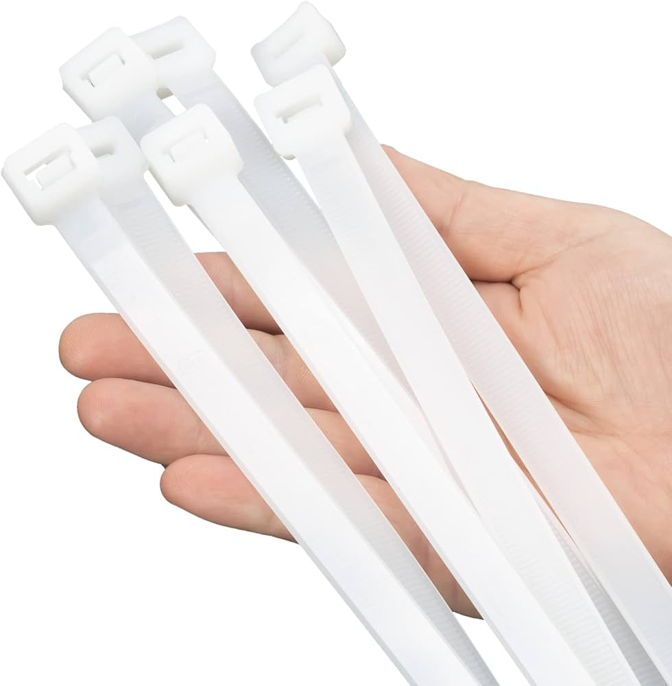 CABLE TIES 18" HEAVY DUTY WHITE