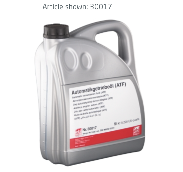 Automatic Transmission Fluid - 30017