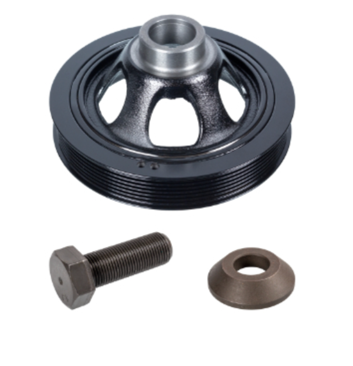 MERCEDES Pulley for crankshaft, with bolt and disc