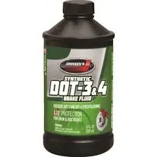 Johnsen Synthetic Brake Fluid DOT-3 & 4