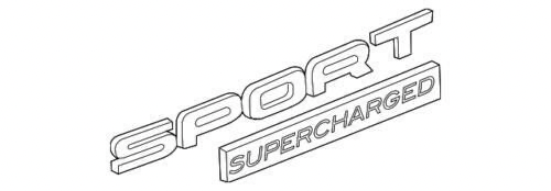 Land Rover Tailgate Badge ("SUPERCHARGED") 