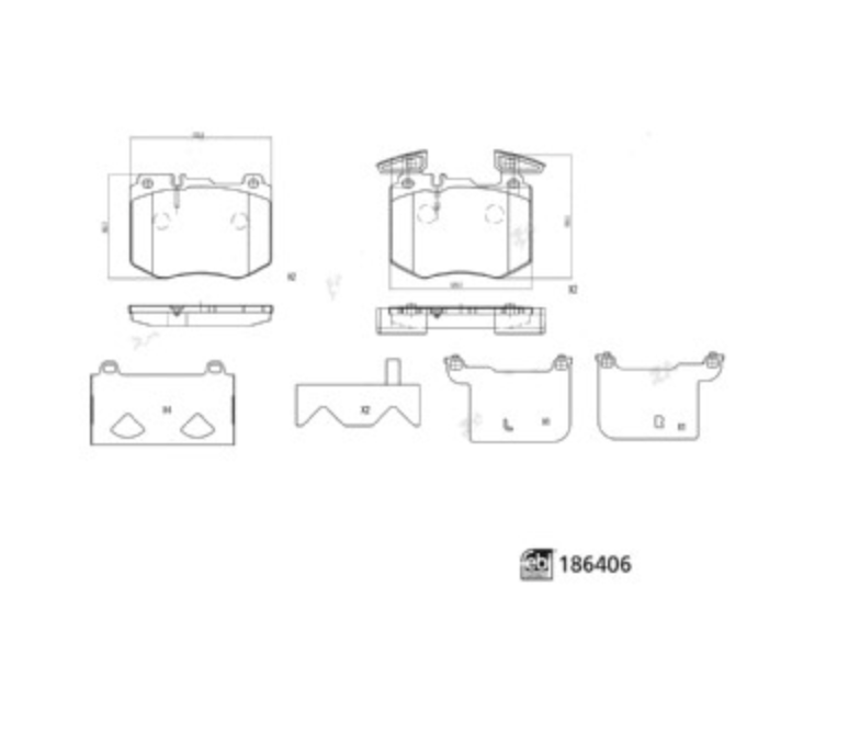 MERCEDES Brake Pads Front  (A0004207402)