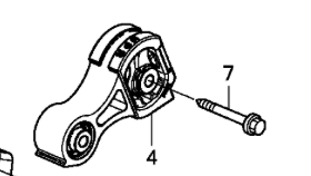HONDA Engine Mount Rear Torque Rod 
