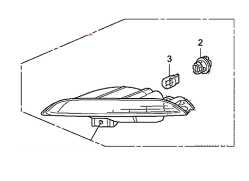 [MZ-01473] HONDA Light Assy., L. FR. Turn