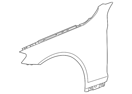 Mercedes Fender Panel (Alum) - LH