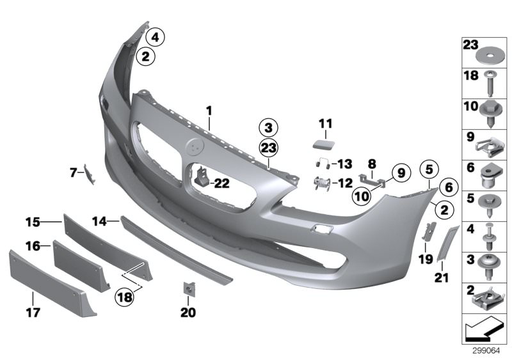 BMW Front Bumper Cover  